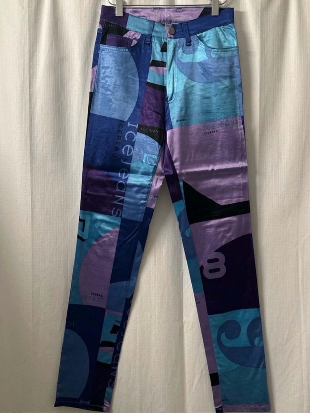 Vintage ICEBERG Color Block Graphic 5-Pocket  Jeans Pants | Size: 27” W